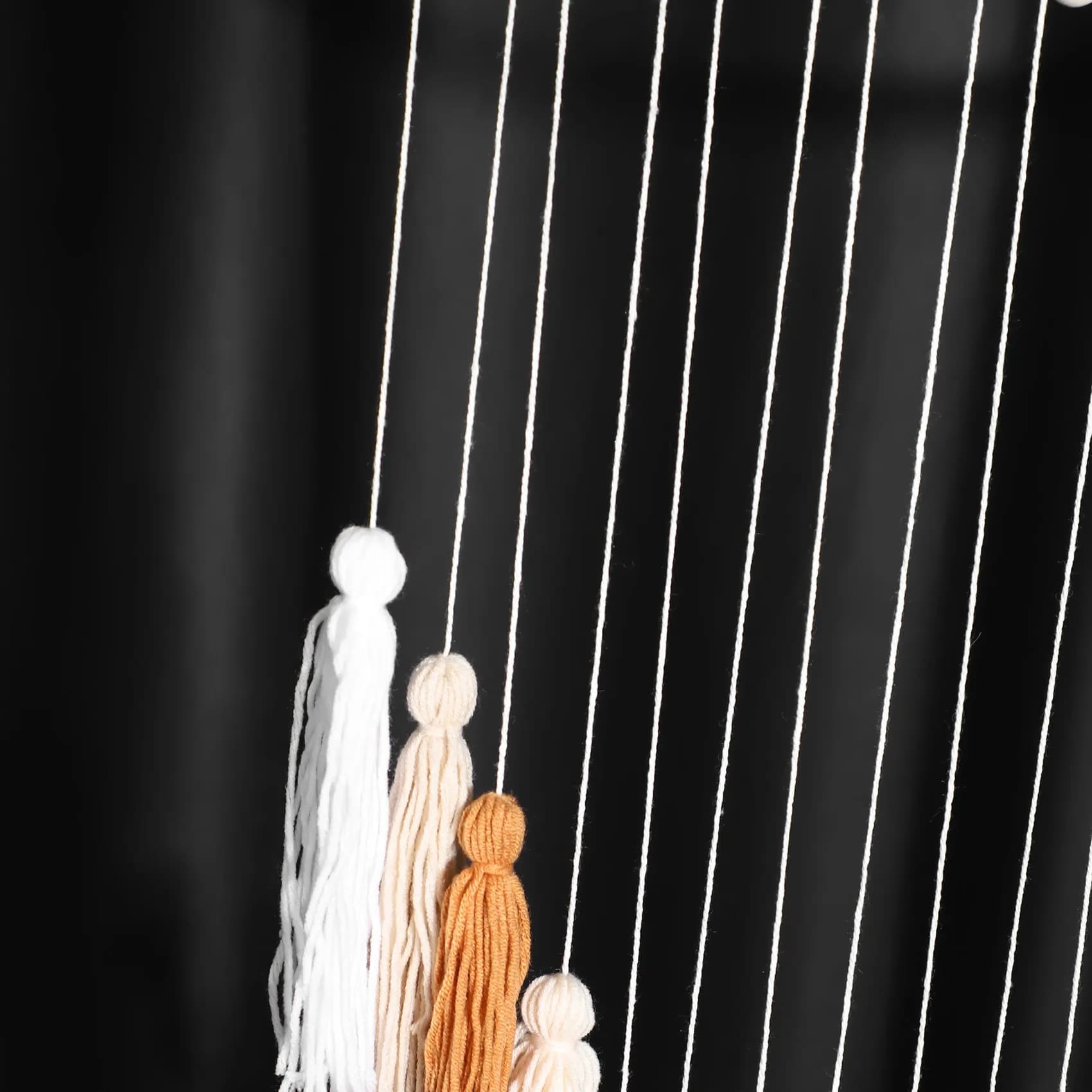 ABYN-applique murale en macramé, grande suspension murale en macramé avec perles en bois, décoration
