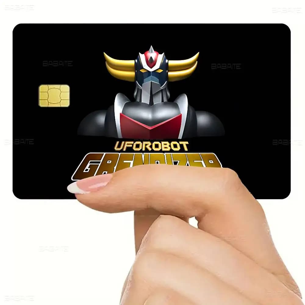 UFO ROBO GRENDIZER GOLDORAK Anmie Film autocollant couverture de peau pour carte de crédit débito ca