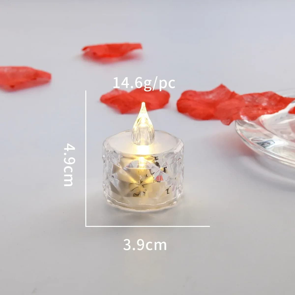LED cristal sans flamme bougie LED électronique bougie veilleuse lampe rencontres fête vacances mais