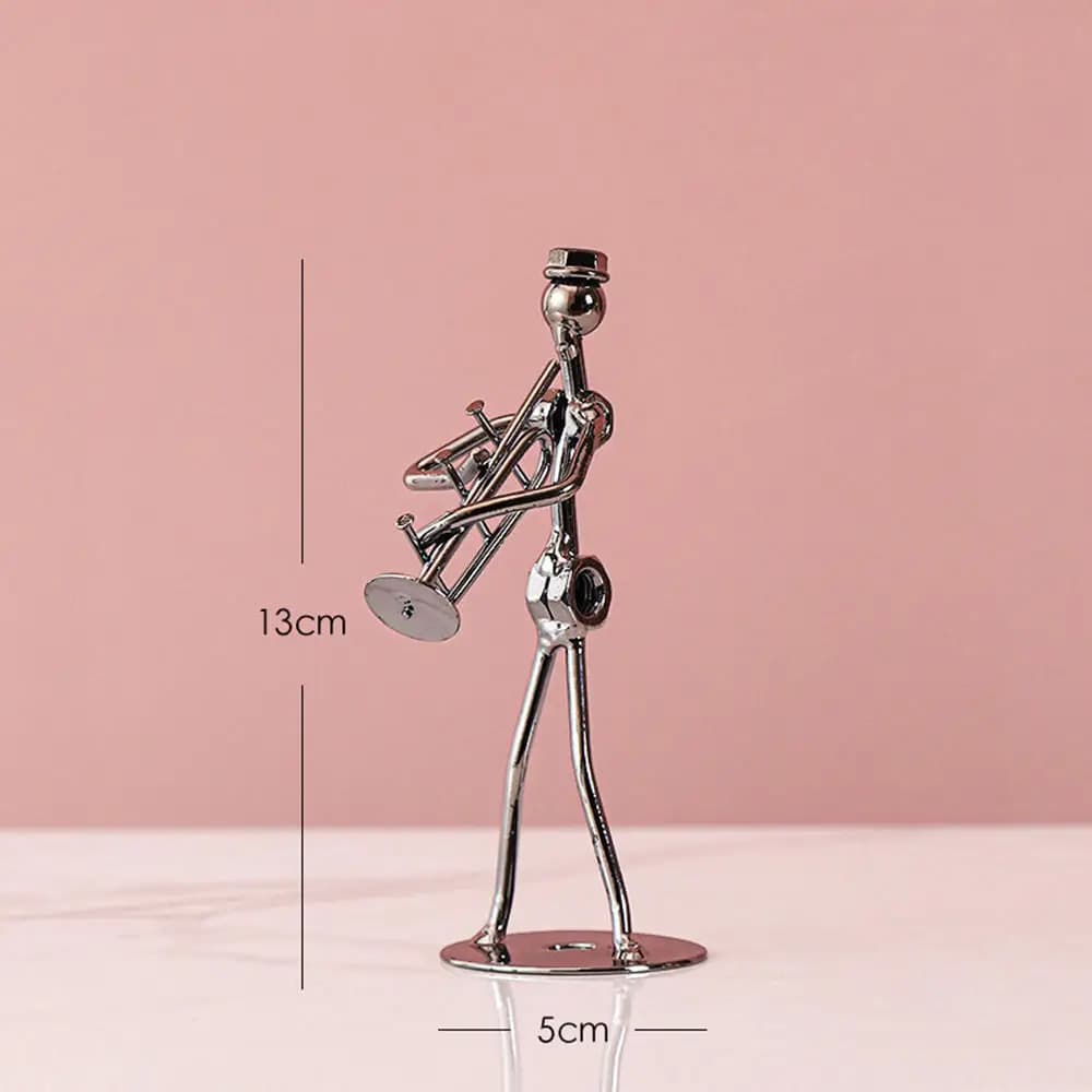 Statuette abstraite de lecteur, sculpture texturée avec journal, décoration d'étagère pour la maison