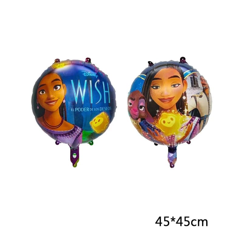 Ballons en aluminium de princesse Disney Wish, décoration de fête d'anniversaire, réception-cadeau p
