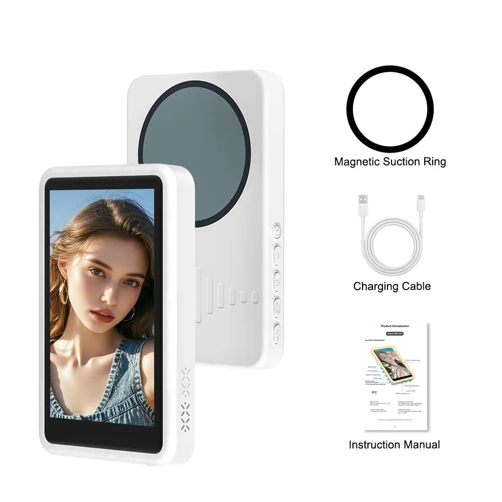 Écran de contrôle magnétique sans fil pour téléphone, idéal pour les selfies, les vlogs et les diffu
