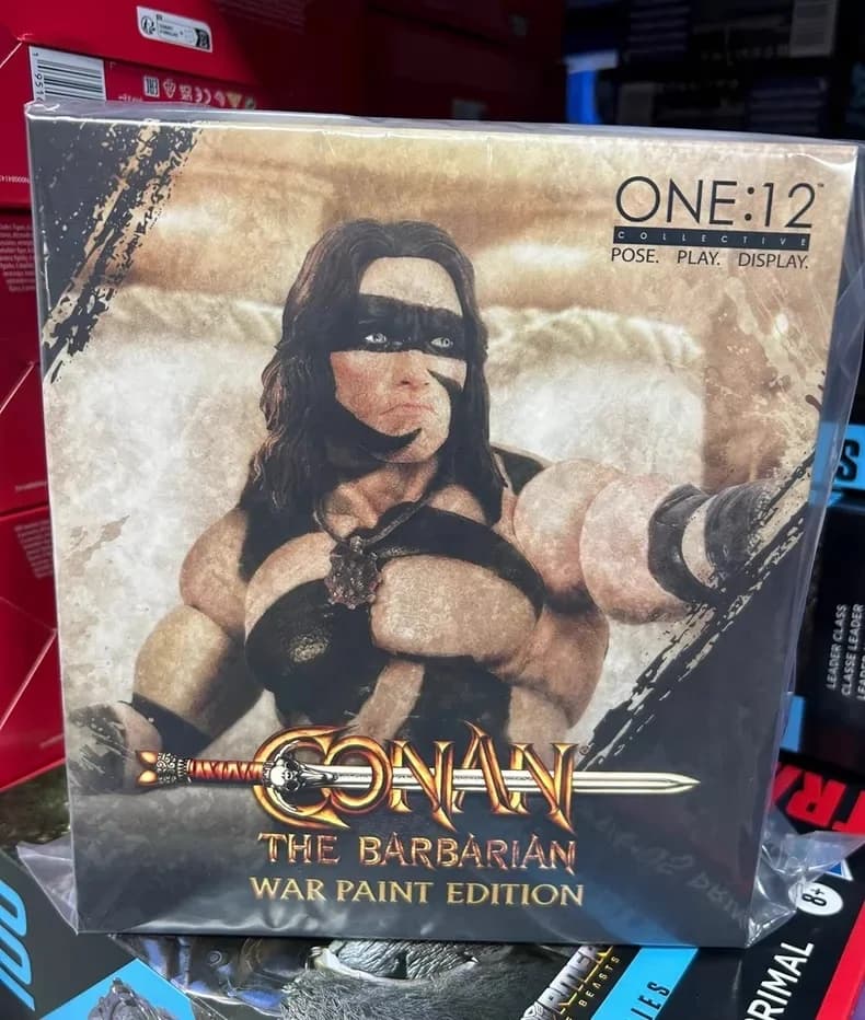 Figurine articulée authentique Mezco 1/12 Collective Conan The Barbarian War Paint Edition, tendance