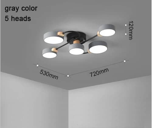 Plafonnier LED Circulaire localité au Design Nordique Minimaliste et Créatif, Luminaire Décoratif de