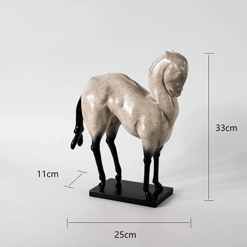 Figurine rétro de luxe, décoration de salon, cheval Miniature, canapé à côté d'intérieur, ornements 