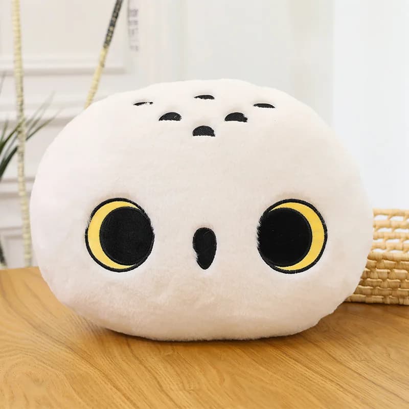 3 Styles 40cm Mignonne Couverture Douce Harry Potter Hedwig, Coussin Anime Hibou, Décoration de Cham