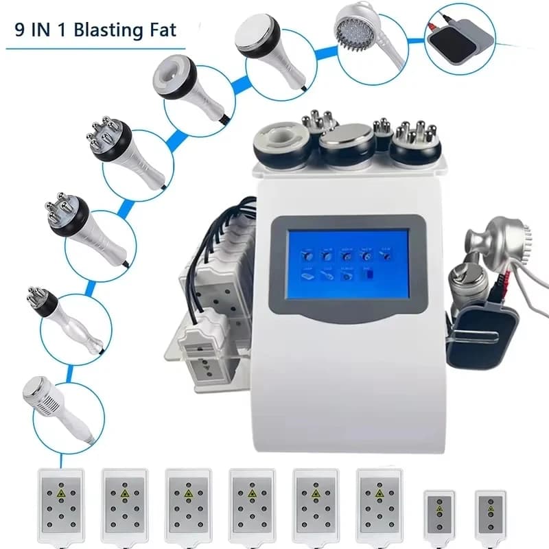 Machine de Cavitation par liposuccion ultrasonique 9 en 1, radiofréquence RF 40K Cavi Lipo S9limming