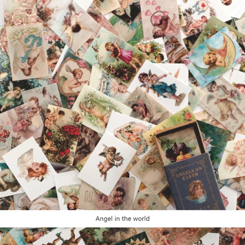 100 pièces Vintage magasin rétro matériel carte Kraft cartes pour déco papeterie LOMO cartes papeter