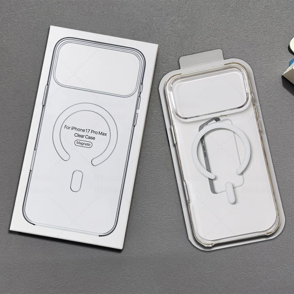 Coque magnétique transparente pour iPhone 17 16 15 14 13 12 Pro Max, avec contrôle de l'appareil pho