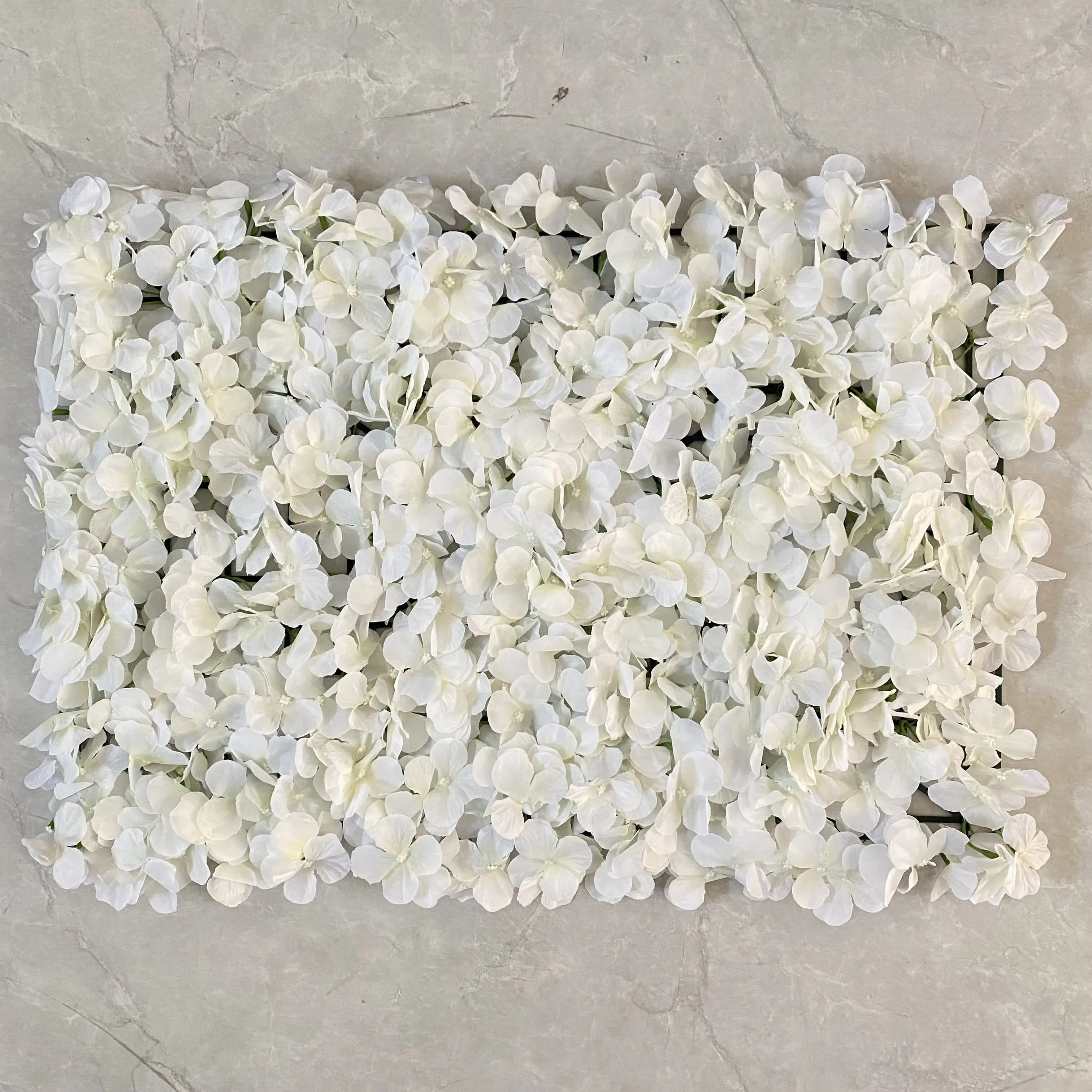 Mur de Fleurs Artificielles Fait à la Main, 60x40cm, Décor de Fond de Maison, de Mariage, de Noël, d