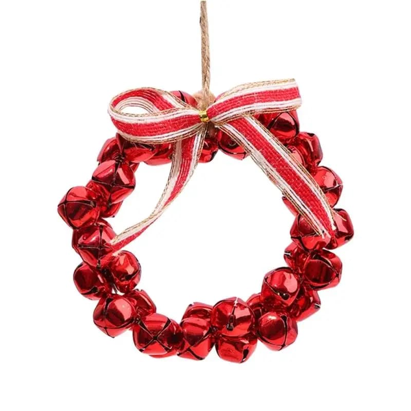G6KF – cloche noël suspendue, ornement pour porte d'entrée, décoration suspendue pour arbre noël, dé
