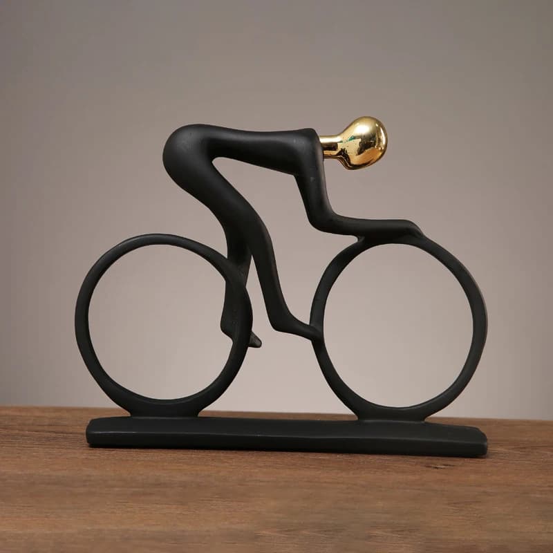 ERMAKOVA – Statue de cycliste en résine abstraite moderne, décoration de salon de bureau