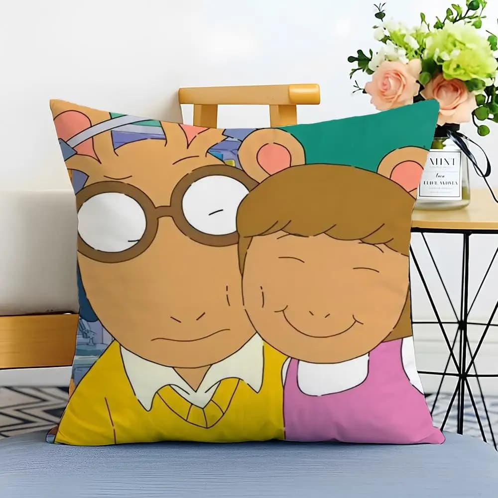 Housse de coussin Arthur en lin lavable, confortable et douce pour canapé-lit, décoration d'intérieu
