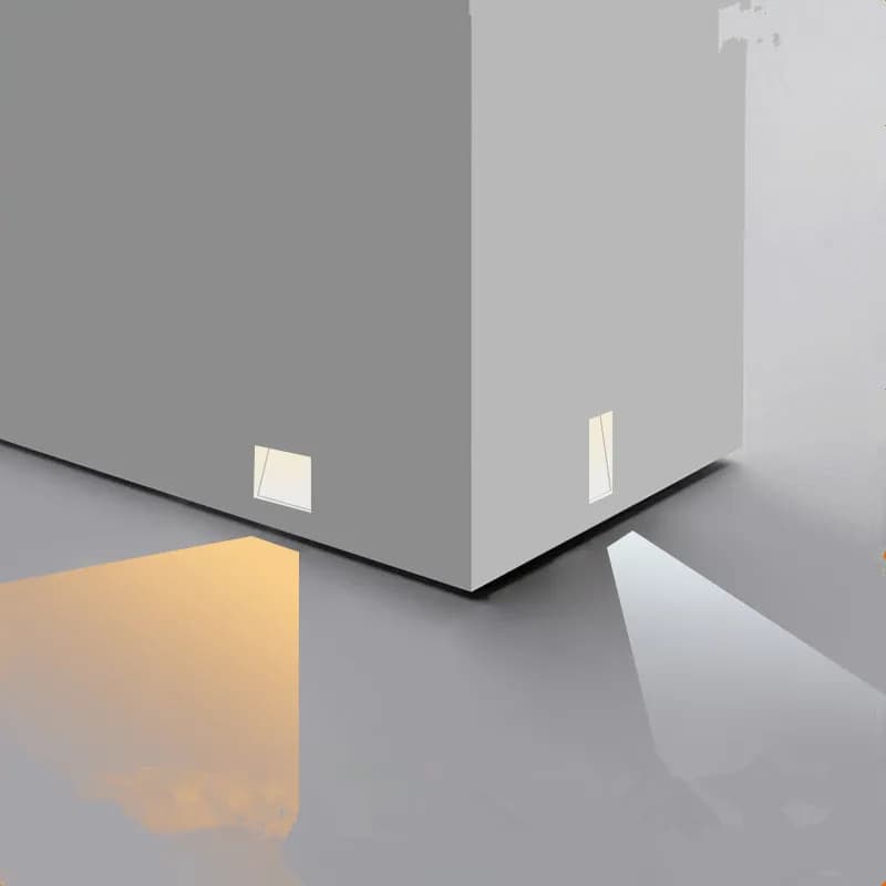 Lampes murales LED sans cadre intégrées pour marches et escaliers, capteur de mouvement 3W, échelle 