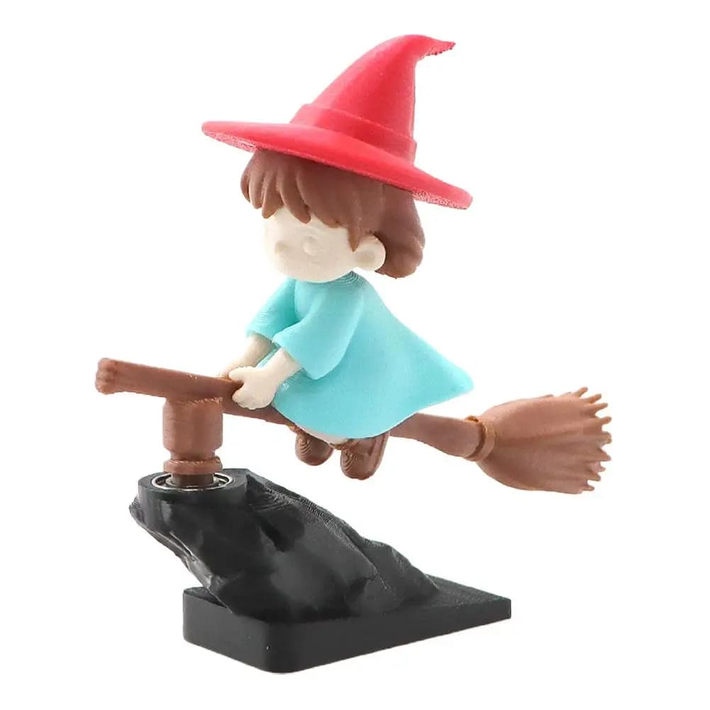 Ornement de balai de sorcier en dérive, décoration de tableau de bord de voiture fantaisie, mini fig