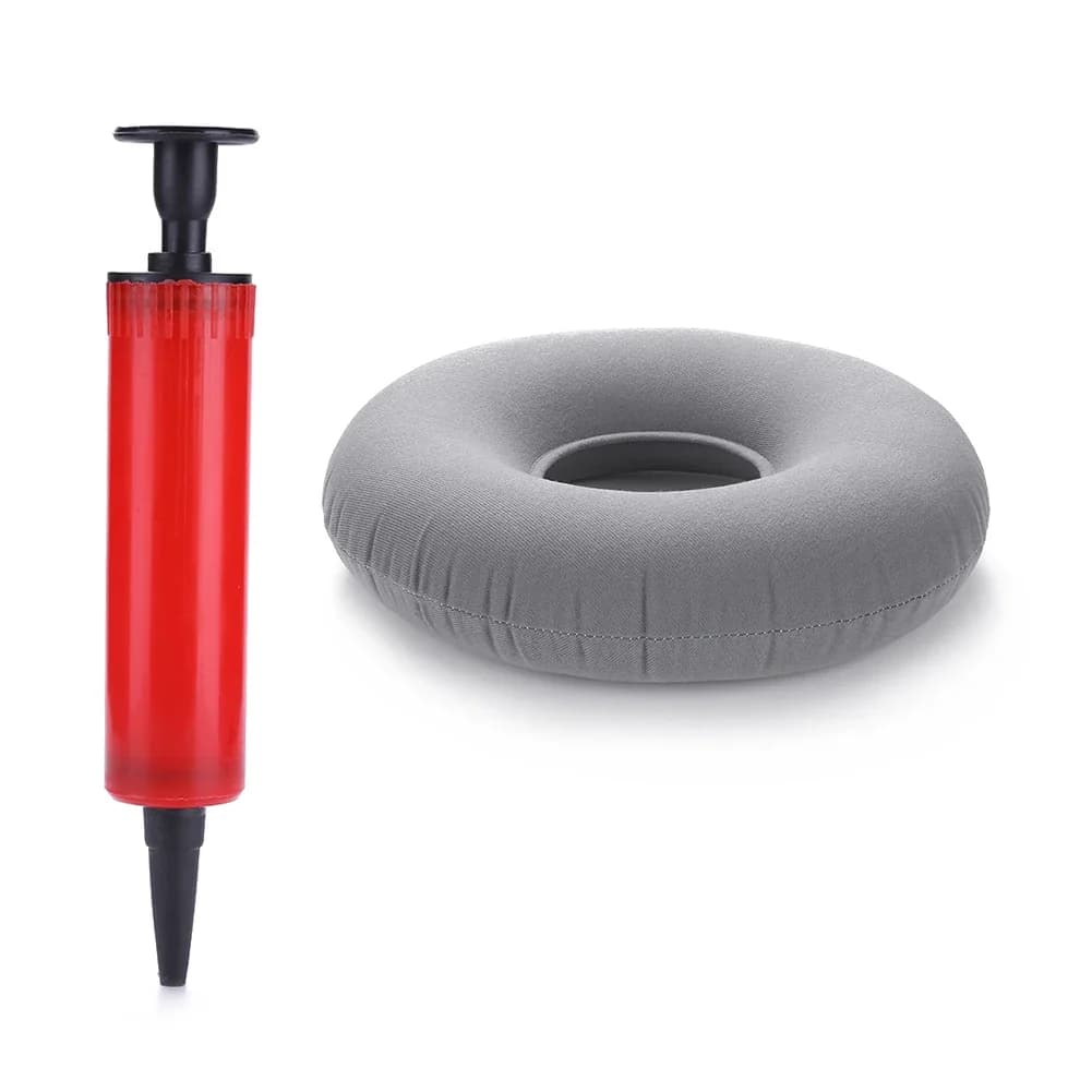 Coussin de siège médical gonflable avec pompe, coussin de massage, support de hanche, anneau rond, o