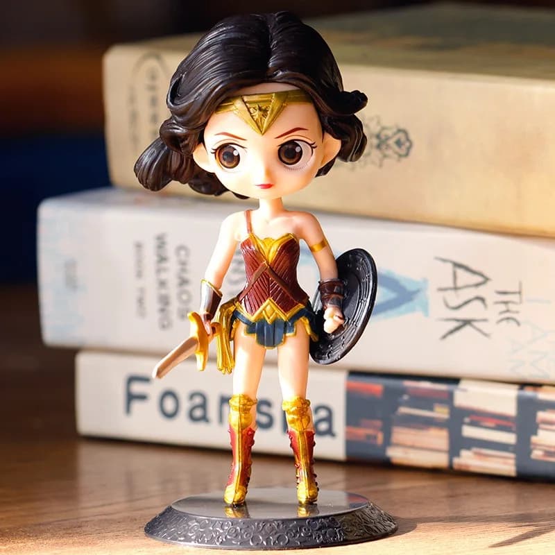 Qposket Wonder Woman Harley Quinn Joker figurine modèle jouets gâteau décoration Collection poupée c