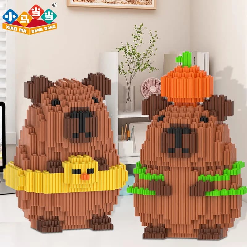 Ensemble de construction de blocs magiques Kawaii Animal Koala & Écureuil de l'ère glaciaire avec ac