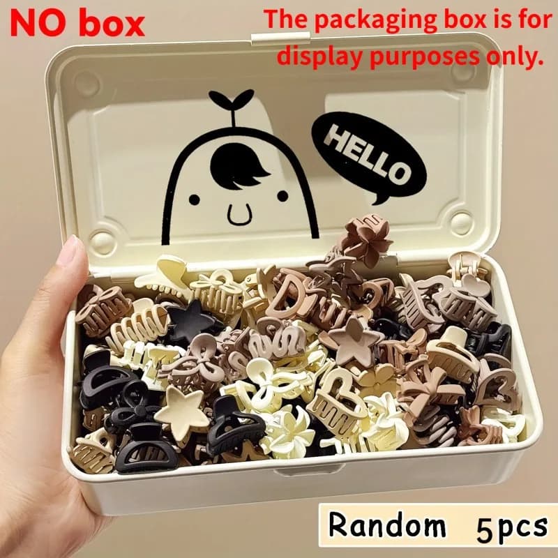 5/10/20/30 pièces de petits clips mixtes beiges, accessoires mignons pour filles, parfaits pour un u