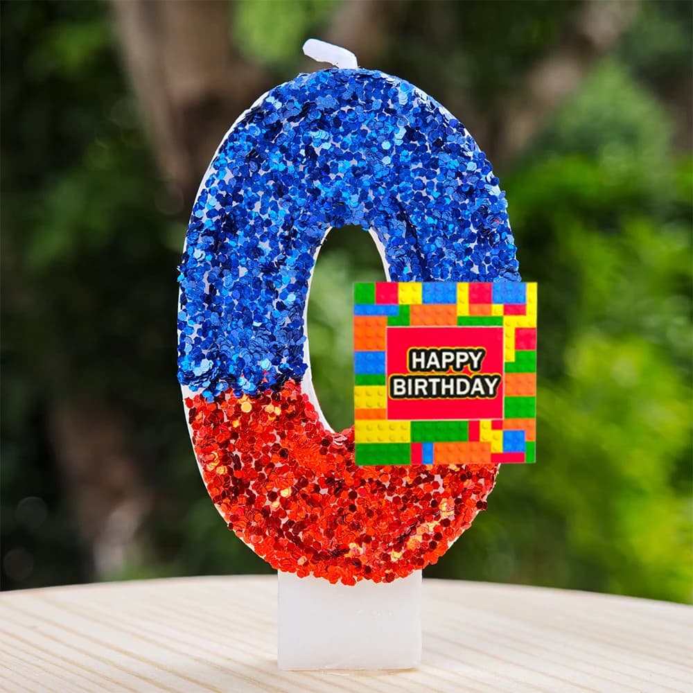 Bougie Legoing en forme de chiffres 0-9, décoration de gâteau, fête d'anniversaire pour enfants, déc