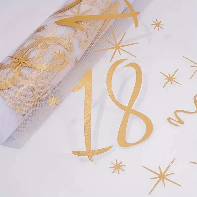 Décor de chemin de Table d'anniversaire 20e 30e 60e anniversaire pour 18 40 50 70 fournitures de fêt