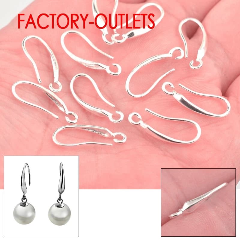 Boucles d'Oreilles en Argent Sterling 925, Accessoires à la Mode, avec Crochet, pour Patients, DIY, 