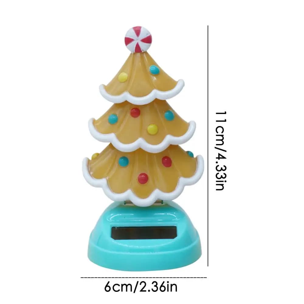 Arbre de noël dansant à énergie solaire, nouveauté, jouet, décor de bureau pour rebord de fenêtre, t
