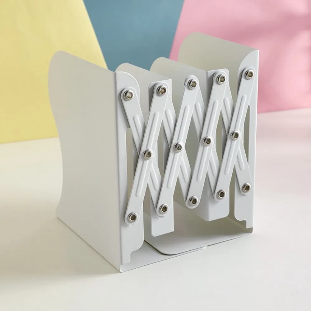 Support de livre rétractable de grande capacité, accessoires de bureau, déflecteur de livre pliant e