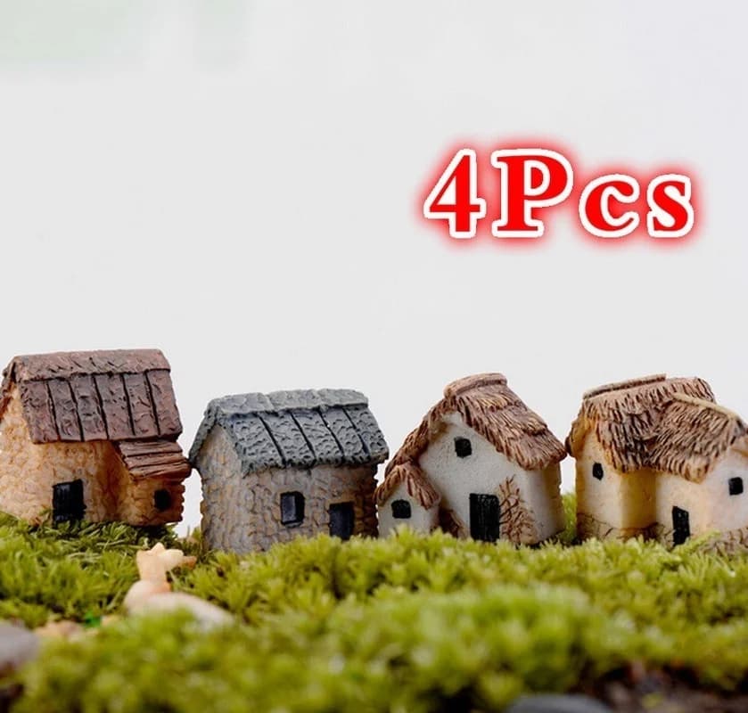Figurine Miniature de maison, accessoire de jardin féerique, décoration de maison, Statue de constru