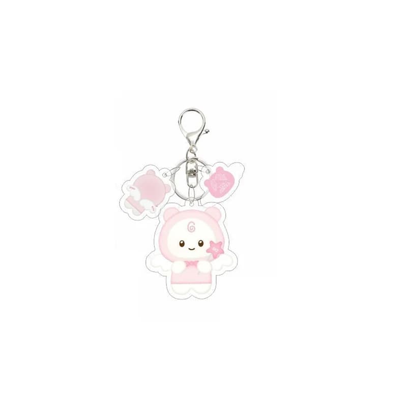 Porte-clés en acrylique pour fans d'Idols, personnages élégants avec ailes, pendentif de sac à dos, 
