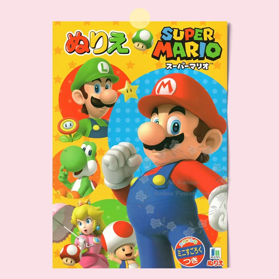 Affiche M-Mario Brothers Super M-Mario, Peinture Décorative Mignonne de Dessin Animé de Jeu, Photo d