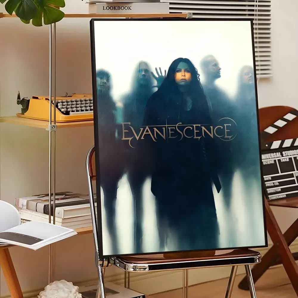 Affiche murale collante E-Evanescence A-Amy Lee, impression artistique, imperméable, décor esthétiqu