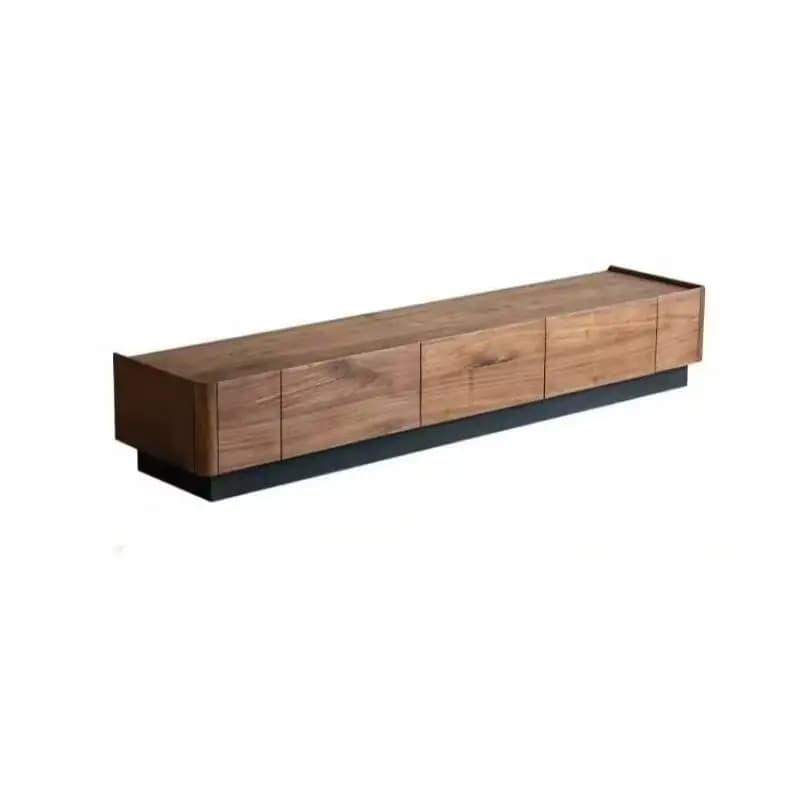 Design bois marron meuble De télévision décoration tiroirs Unique chambre rangement meuble De télévi