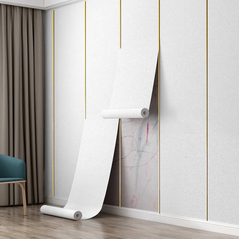 Décoration de pièce papier peint 3D épais auto-adhésif-film PVC imperméable anti-taches pour mur de 