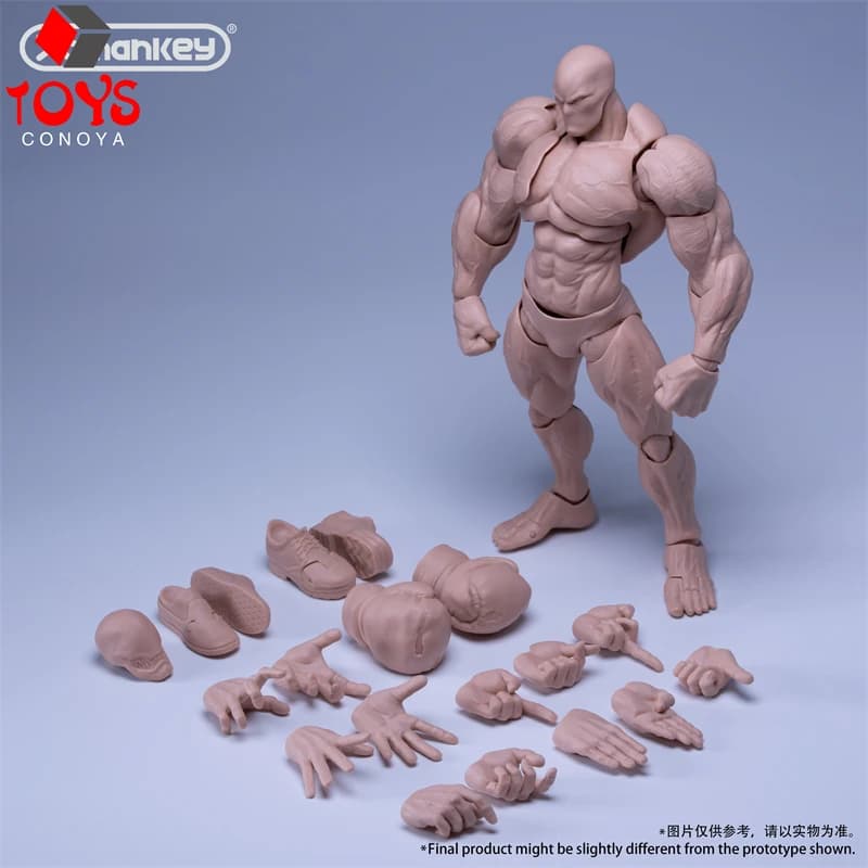 Romankey UMS003 1/12 échelle grand gars corps articulé Super Flexible 18 cm fort muscle mâle soldat 