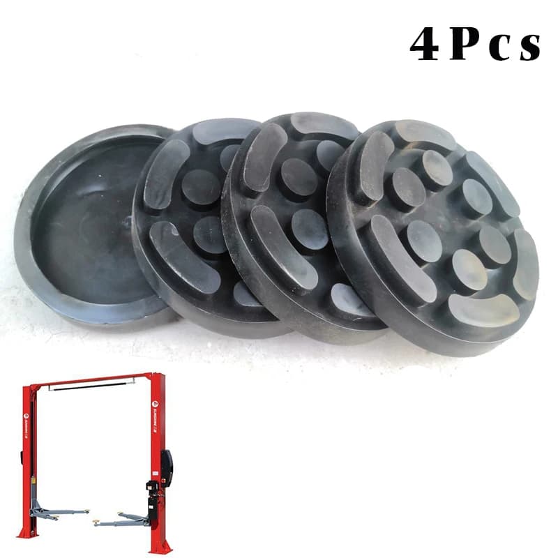 Lot de 4 patins de levage universels en caoutchouc, grands et ronds, 140 mm, adaptés aux chariots él