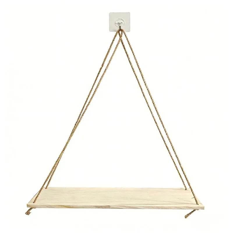 Étagère murale suspendue en macramé, style bohème, étagères flottantes pour plantes, livres, décorat