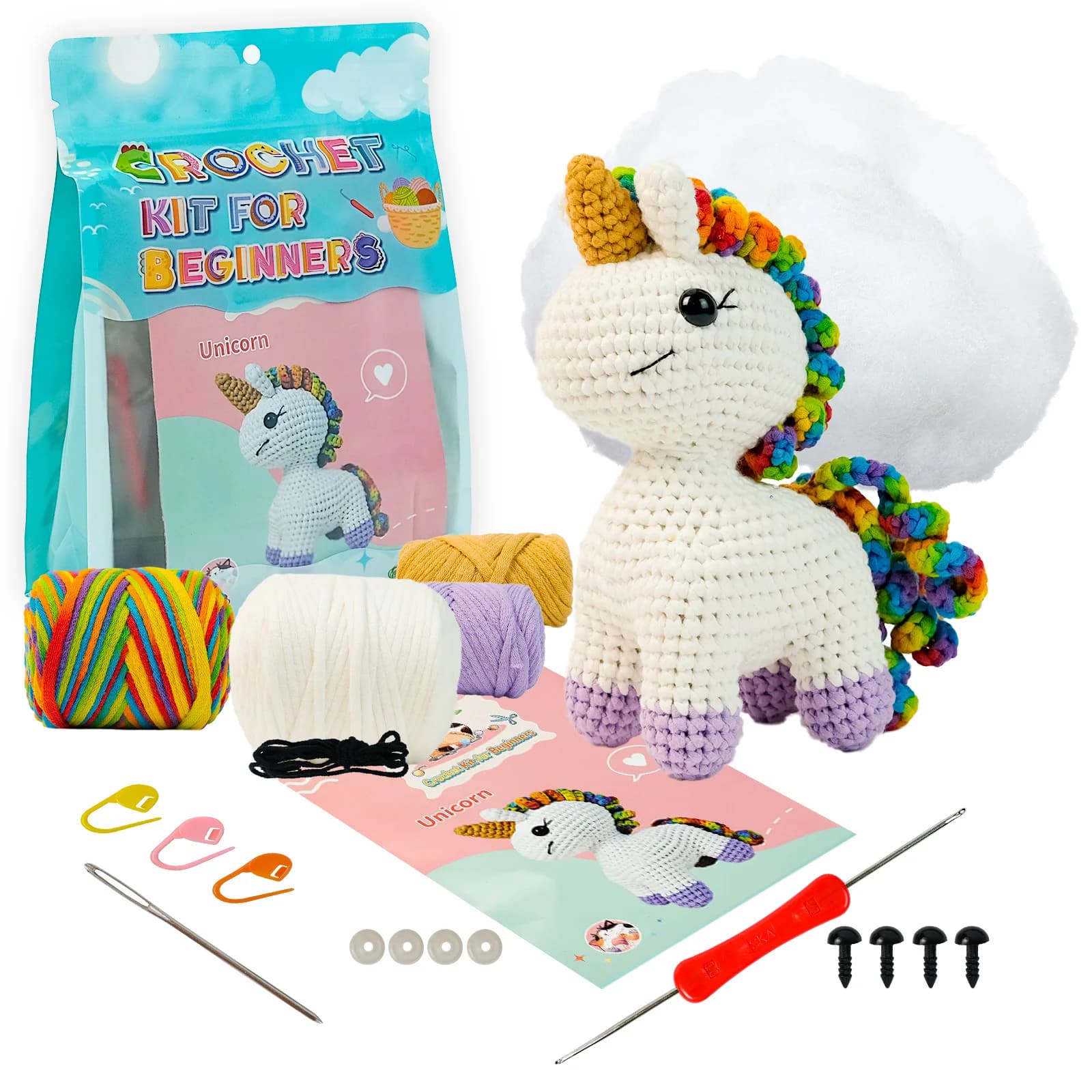 Kit de crochet bricolage Nairobi Orn, apprendre à crocheter pour adultes, accessoires pour enfants, 