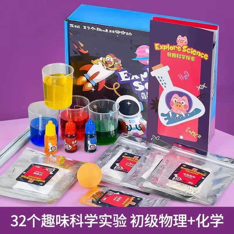 288 Jouets de laboratoire scientifique pour enfants, kits d'expériences chimiques Montessori, jouets