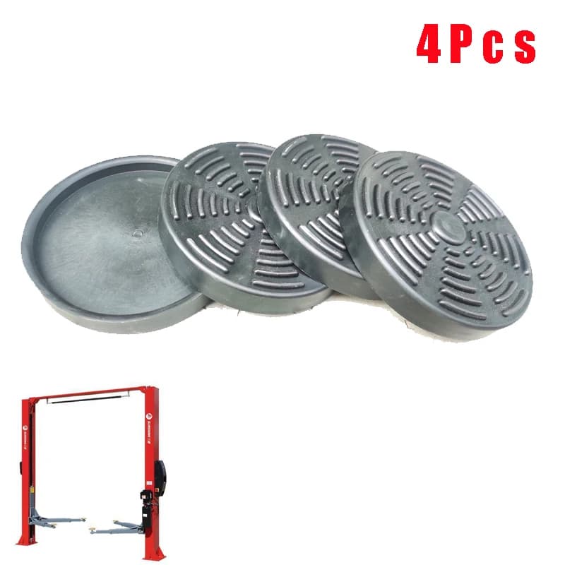 Lot de 4 patins de levage universels en caoutchouc, grands et ronds, 155 mm, adaptés aux chariots él