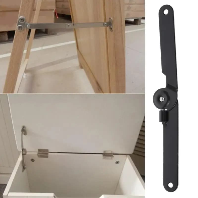 Support couvercle en fer solide 652F, charnières pliantes rotatives à 180 degrés, robustes, pour por