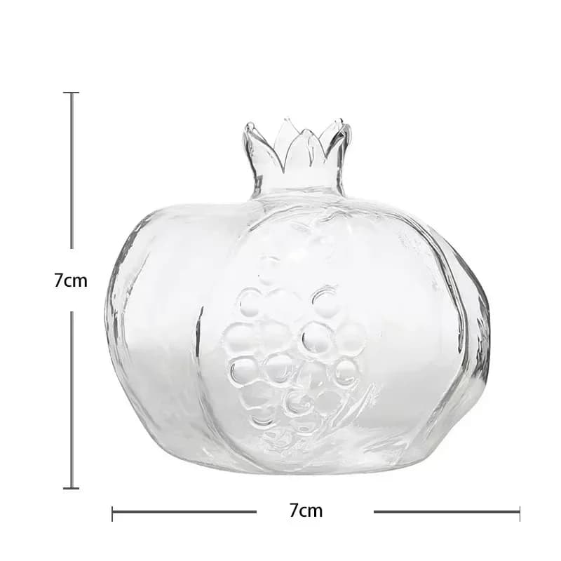 Vase créatif en verre de grenade, Vase émaillé coloré Vintage, Mini Pot de fleur de grenade, ornemen