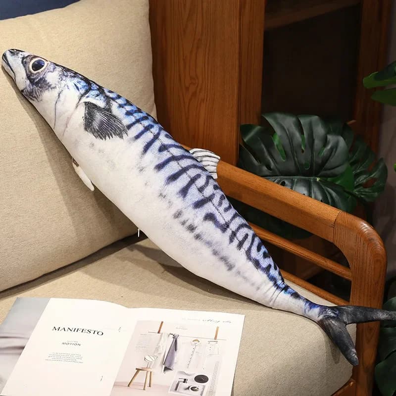 Jouets en peluche de poisson de mer profonde réaliste, plusieurs types, doux et confortable, Sardine