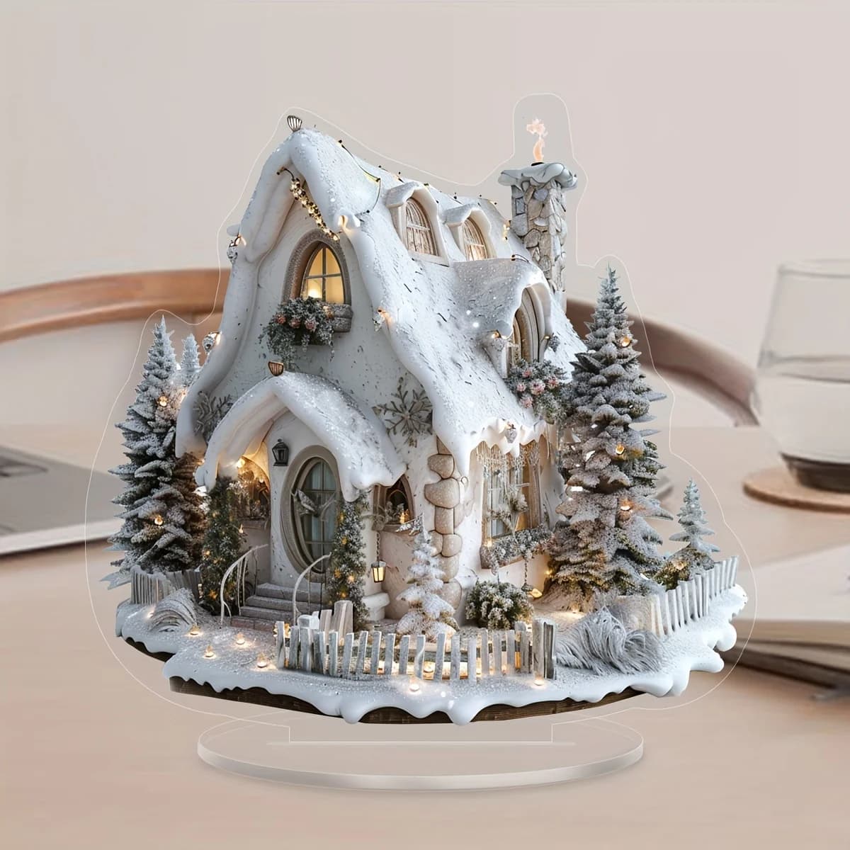 1 pièces de décoration de festival, style de Noël, décoration de bureau multifonctionnelle pour la m