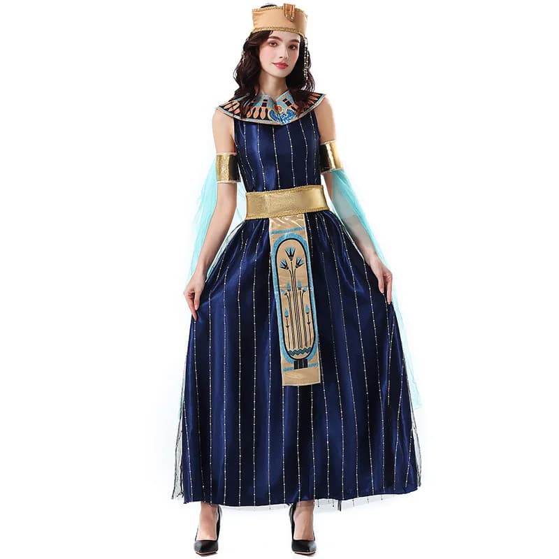 Halloween Cos cléopâtre reine égyptienne déesse romaine robe transparente moyen-orient arabe mythiqu