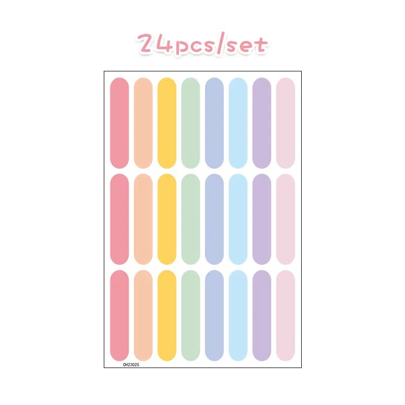 Autocollant à rayures avec confettis colorés de style scandinave, stickers muraux auto-adhésifs pour