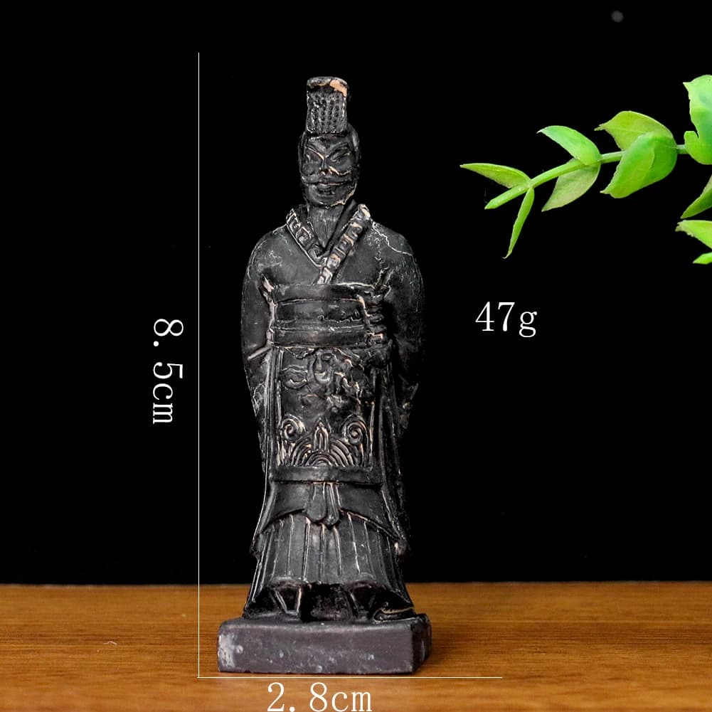 Sculpture de soldat de l'armée en terre cuite antique chinoise, table de sable, modèle archéologique