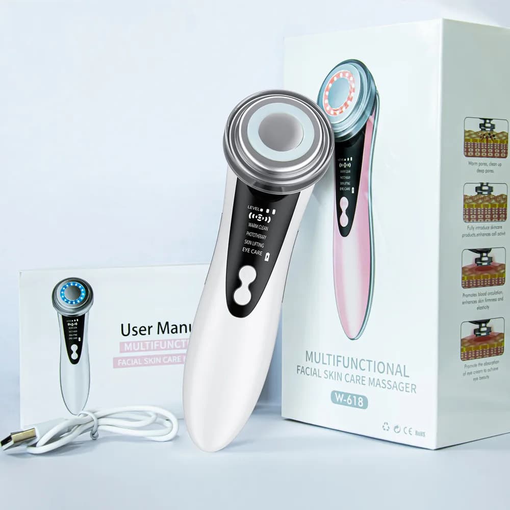 Appareil de massage de beauté du visage électrique, masseur de nettoyage du visage, soins de la peau
