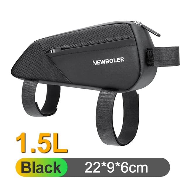 NEWBOLER sac de vélo de gravier sac de Tube supérieur de vélo avec vis sac de cadre de cyclisme en P