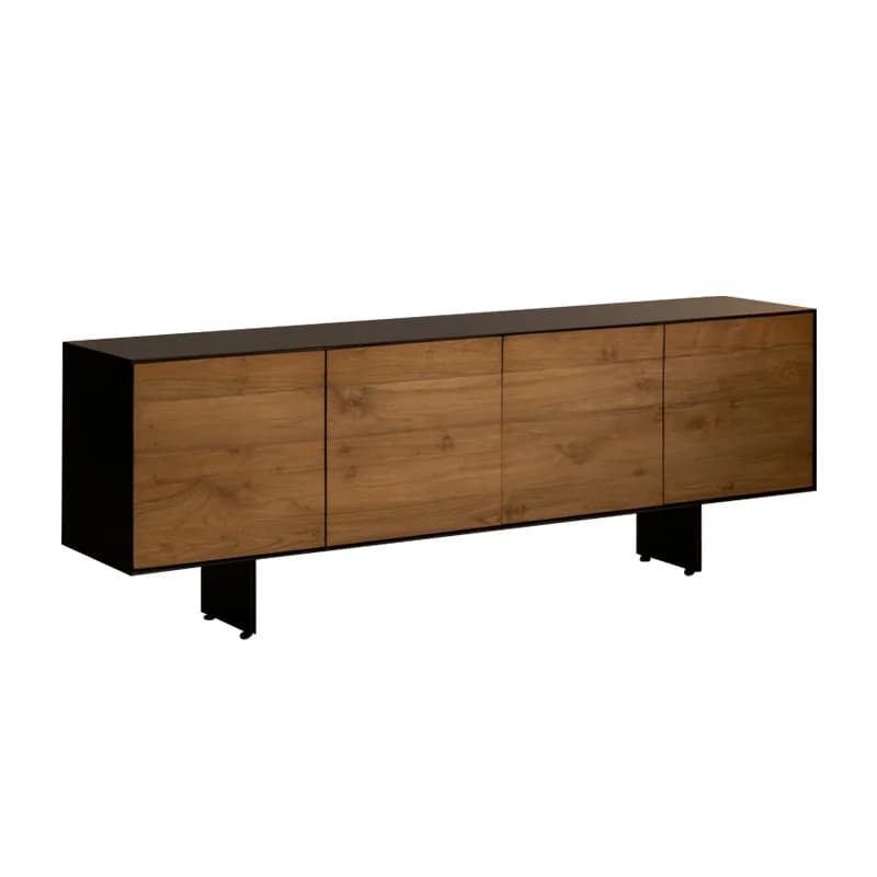 Meuble TV moderne et simple en bois massif, meuble TV rétro wabi-sandy wind, meuble audiovisuel pour
